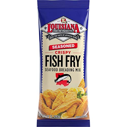 Louisiana Fish Fry, Seasoned Fish Fry, 10 Oz Pack Of 12