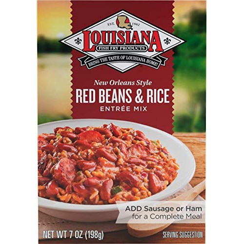 Louisiana Fish Fry, Red Beans &Amp; Rice Mix, 7 Oz Pack Of 12