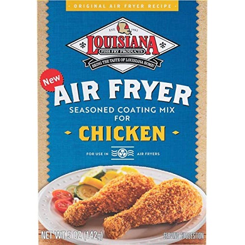 Louisiana Fish Fry Air Fryer Chicken Coating Mix, 5 Ounce Pack