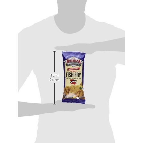 Louisiana Fish Fry Products Seasoned Fry Mix 3 Flavor 6 Package
