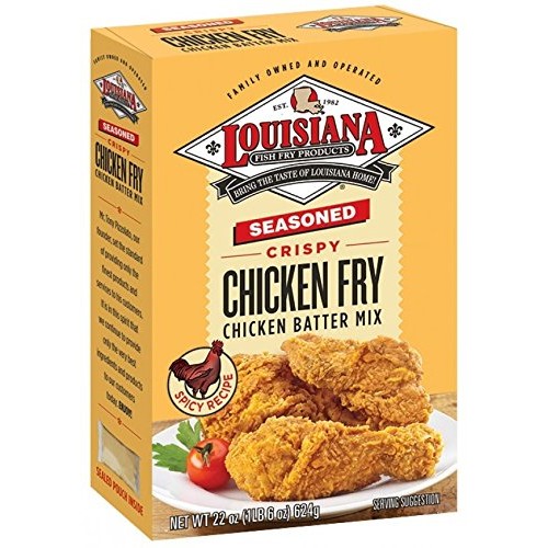 Louisiana Fish Fry, Seasoned Chicken Fry, 22-Ounce Box, 1 Pkg.