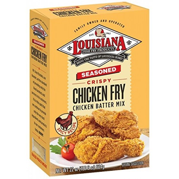 Louisiana Fish Fry, Seasoned Chicken Fry, 22-Ounce Box, 1 pkg.