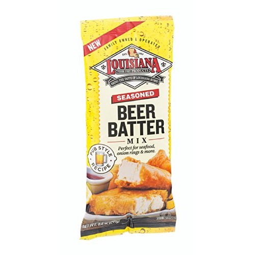 Louisiana Seasoned Beer Batter Mix, 8.5 Ounce - 12 Per Case.