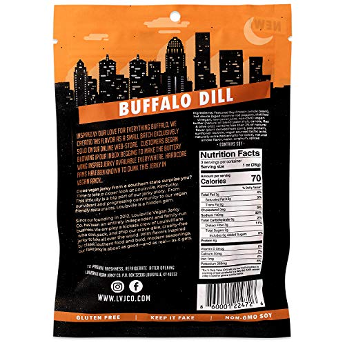 Louisville Vegan Jerky - Buffalo Dill, Vegetarian &Amp; Vegan-Friend