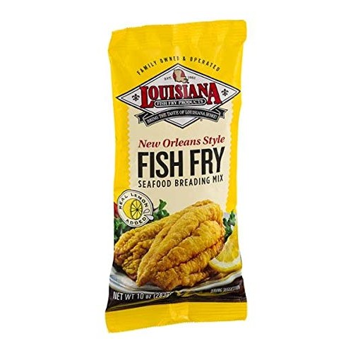 Lousiana New Orleans Style Fish Fry, Seafood Breading Mix, 10 Oz