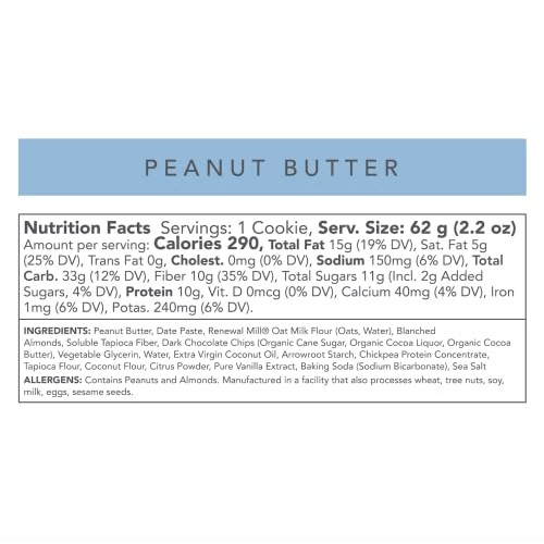 Love + Chew Tasty, Gluten Free Cookies - Peanut Butter Chip 10 C...