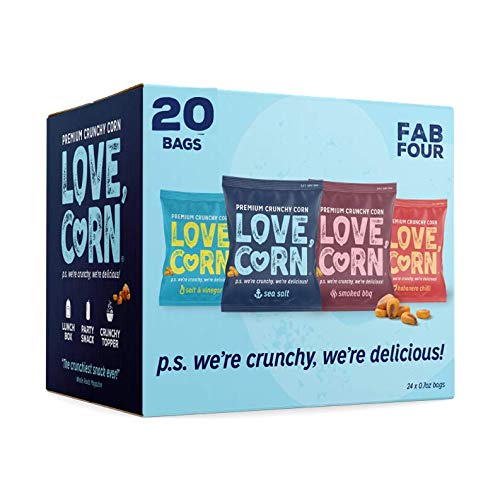 Love Corn Crunchy Corn Variety Pack 0.7Oz X 24 Bags