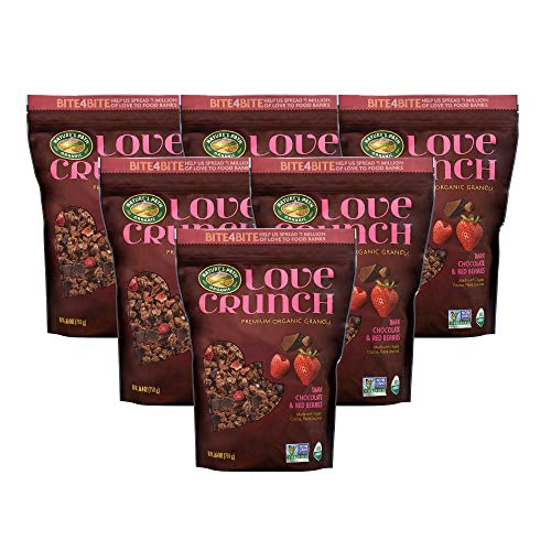 Love Crunch Organic Granola, Dark Chocolate &Amp; Red Berries, Famil