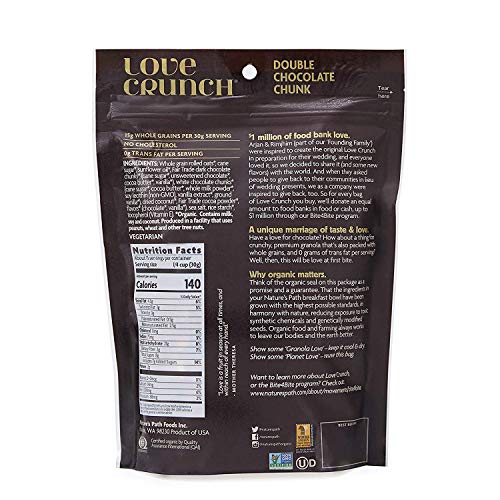 Love Crunch Organic Granola, Double Chocolate Chunk, 11.5 Oz , N...