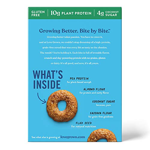 Love Grown Grain Free Cereal, Toasted Coconut Almond, 8 Ounce