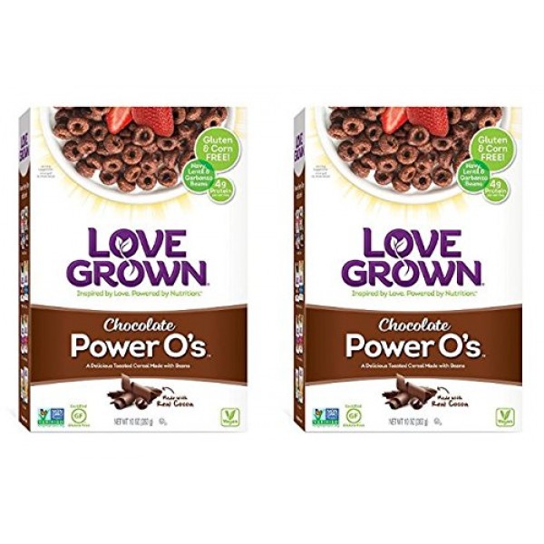 Love Grown Power Os Cereal, Chocolate, 10 Ounce Pack of 2