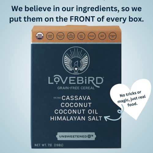Lovebird Gluten Free Cereal - Organic Grain Free Cereals Paleo A...