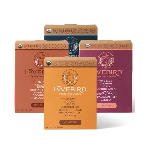 Lovebird Gluten Free Cereal - Organic Grain Free Cereals Paleo A...