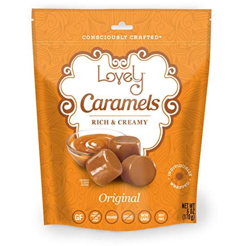 Soft And Chewy Caramels - Lovely Co. 6 Oz. Bag - Old Fashioned S