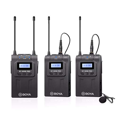 Boya By-Wm8 Pro-K2 Uhf Wireless Microphone Audio Recorder For Ca