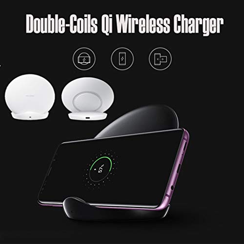 Lovewe Wireless Charger Phone Stand, Double-Coils Qi Wireless Ch
