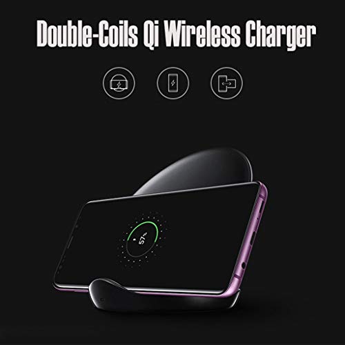Lovewe Wireless Charger Phone Stand, Double-Coils Qi Wireless Ch