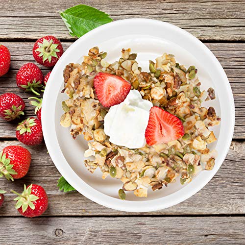 Low Karb - Keto Vanilla Strawberry Nut Granola Healthy Breakfast