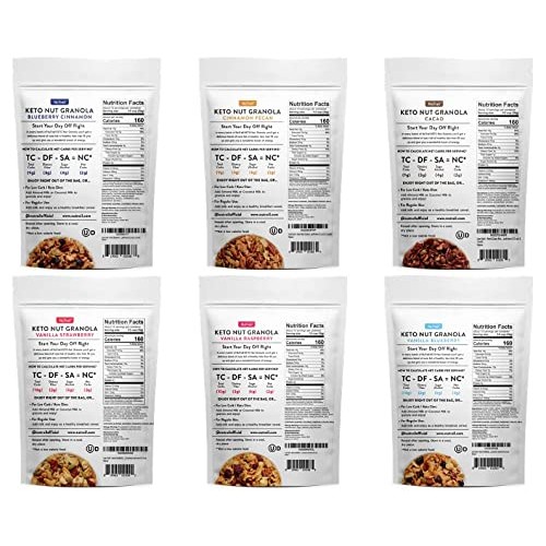 Low Karb - Keto Nut Granola Healthy Breakfast Cereal - Low Carb