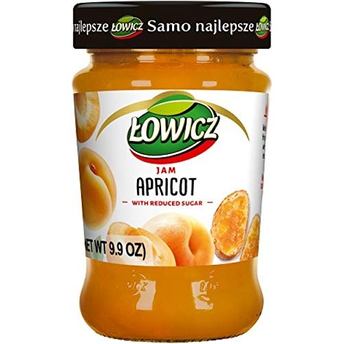 Lowicz Jam W/Reduced Sugars 9.9 Oz/280G - Apricot