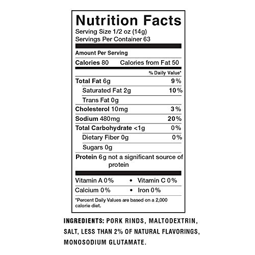 Lowreys Bacon Curls Microwave Pork Rinds Chicharrones, Hot &Amp;