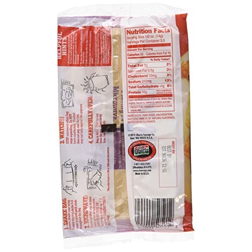 Lowreys Bacon Curls Microwave Pork Rinds, 1.75 Oz/Pack Pack Of 6