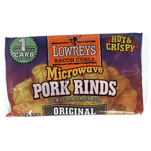 Lowreys Bacon Curls, Microwave Pork Rinds Variety Combo, Origina