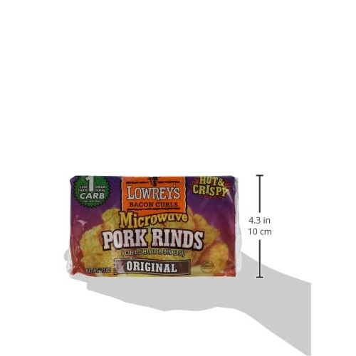Lowreys Microwave Pork Rinds 1.75Oz 3-Pack