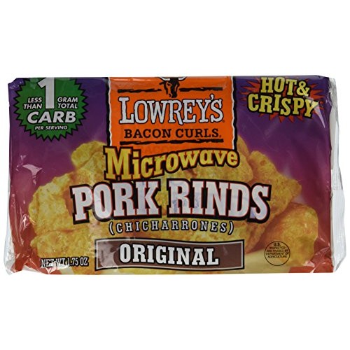 Lowreys Microwave Pork Rinds 1.75Oz 3-Pack