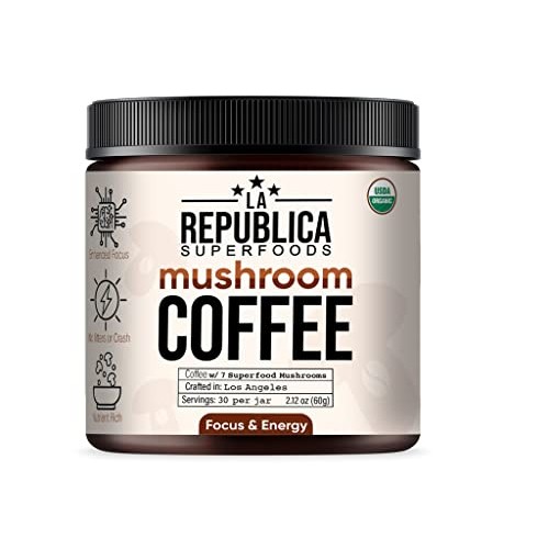 Forager Organic 7 Mushroom Coffee Blend For Energy Focus &Amp; Healt