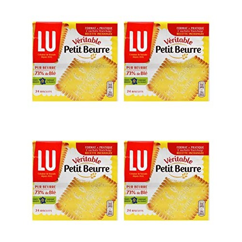 Lu Petit Beurre Biscuits, 7 Oz From France Pack Of 4