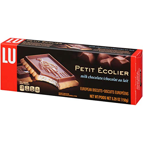 Lu Petit Ecolier European Milk Chocolate Biscuit Cookies, 5.3 Oz