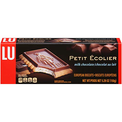 Lu Petit Ecolier European Milk Chocolate Biscuit Cookies, 5.3 Oz