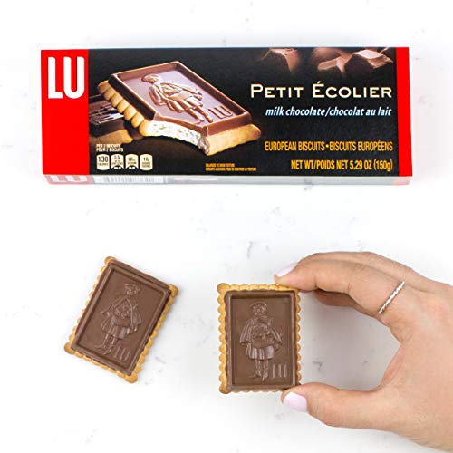 Lu Petit Ecolier European Milk Chocolate Biscuit Cookies, 5.3 Oz