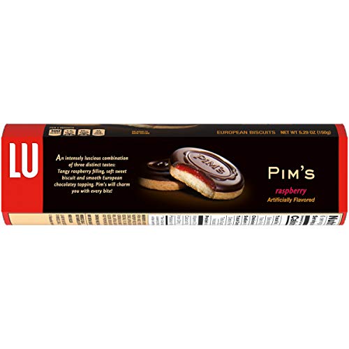 Lu Petit Ecolier European Raspberry Chocolate Biscuit Cookies, 5...