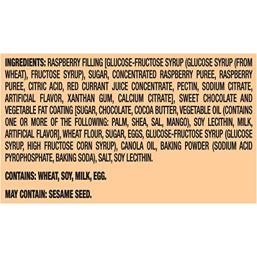 Lu Petit Ecolier European Raspberry Chocolate Biscuit Cookies, 5...