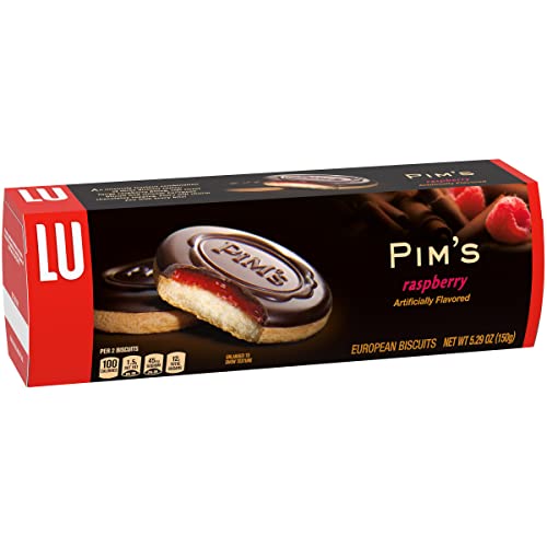 Lu Petit Ecolier European Raspberry Chocolate Biscuit Cookies, 5...