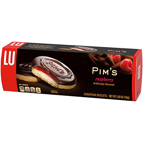 Lu Petit Ecolier European Raspberry Chocolate Biscuit Cookies, 5...