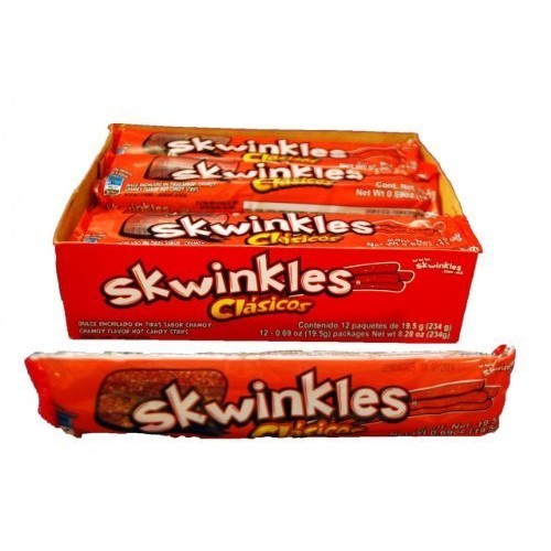 Lucas Skwinkles Chamoy Clasicos Mexican Candy, 12 Count By Lucas