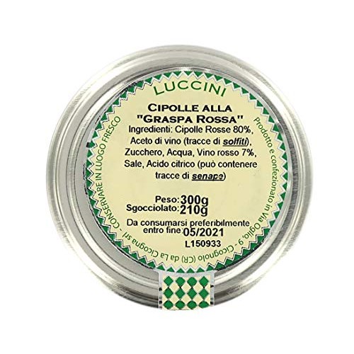 Luccini Sweet And Sour Red Onions With Wine - Artisanal Pickled