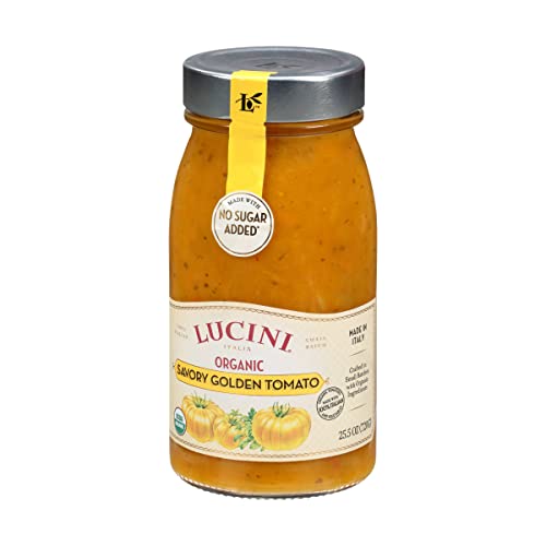 Lucini Organic Golden Tomato Sauce - Classic Italian Sauce In Gl
