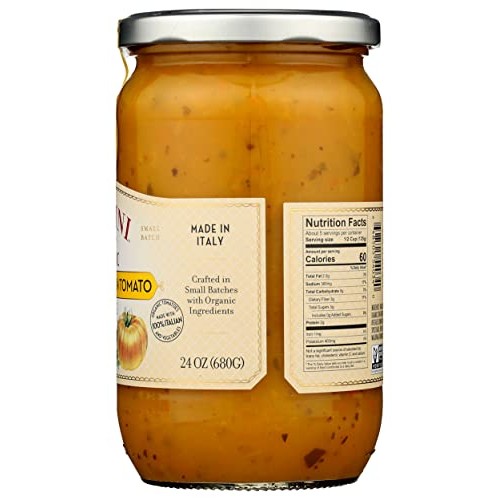Lucini Organic Golden Tomato Sauce - Classic Italian Sauce In Gl