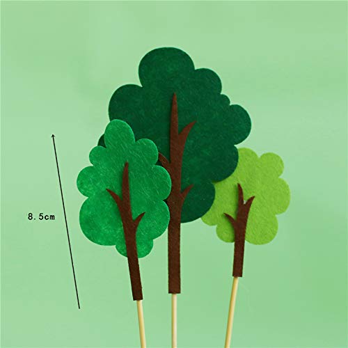 Luckerain Dinosaur Cake Toppers Forest Series Cute Dinosaur Set