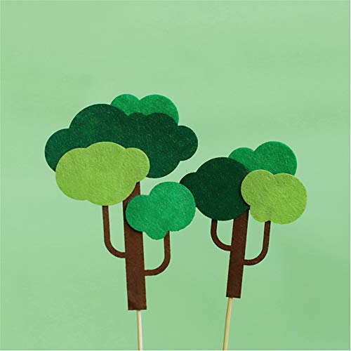 Luckerain Dinosaur Cake Toppers Forest Series Cute Dinosaur Set