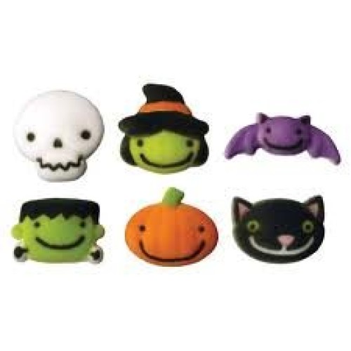 Halloween Frightful Friends Sugar Decorations Cookie Cupcake Cak