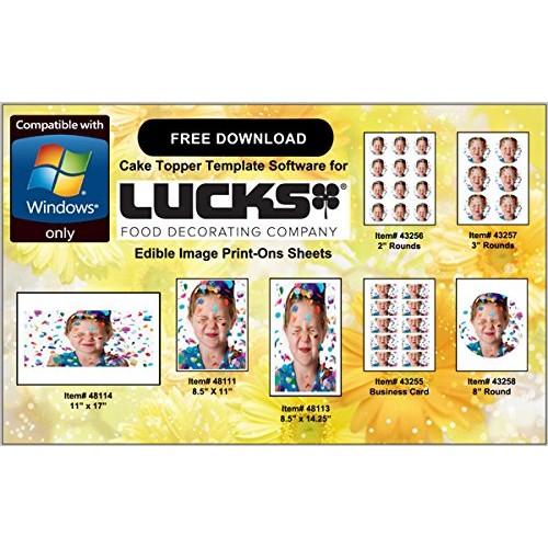 Lucks 48114 / 41103 11 X 17 Edible Image Print-Ons Sheets 12