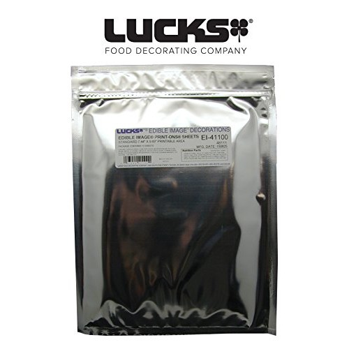 Lucks 48111 / 41100 8.5 X 11 Edible Image Print-Ons Sheets 12