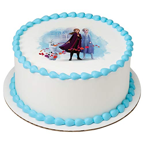 Frozen 2 Elsa, Anna And Olaf Edible Image Cake Topper Decoration