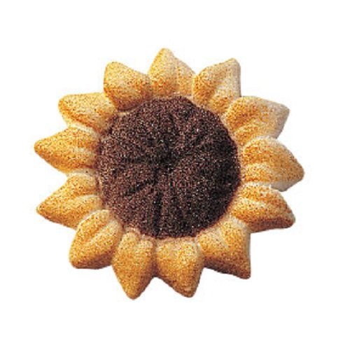 Lucks Dec-Ons Decorations Molded Sugar/Cup-Cake Topper, Sunflowe