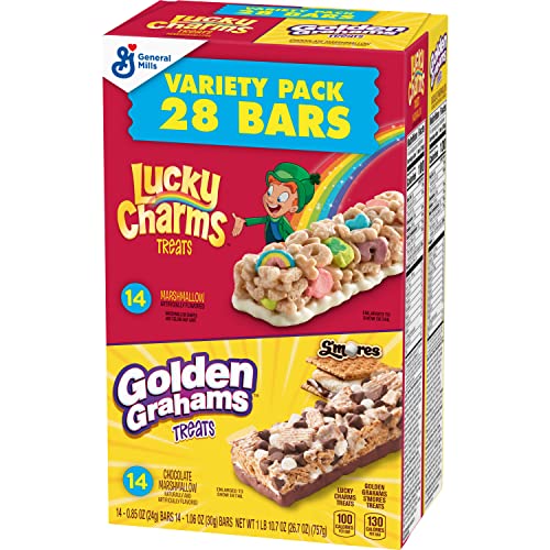 Lucky Charms And Golden Grahams, Breakfast Bar Variety Pack, 28